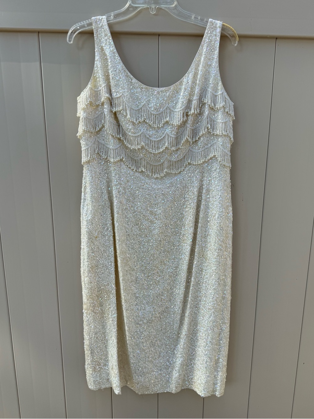 Vintage boutique by Jo-ro imports beaded white size 18